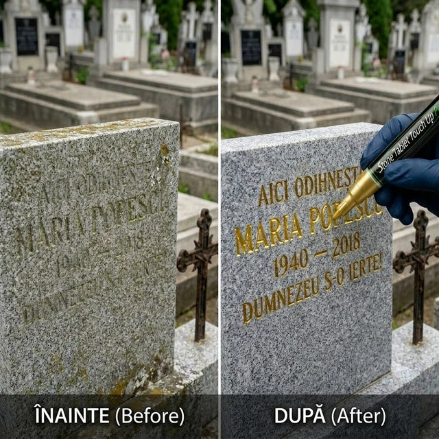 Marker restaurare inscripții funerare