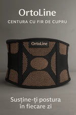 Centura de sustinere lombara cu fir de cupru