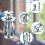 Set 25 buc. piulițe și șuruburi cu expansiune tip petală, dimensiuni