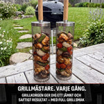 Coș Rulant pentru Grătar din Inox – Rotativ, pentru Legume, Carne și Pește