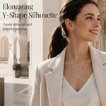 Elegant Y-format drophalsband