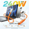 Cablu de încărcare rapidă 240W cu suport pliabil