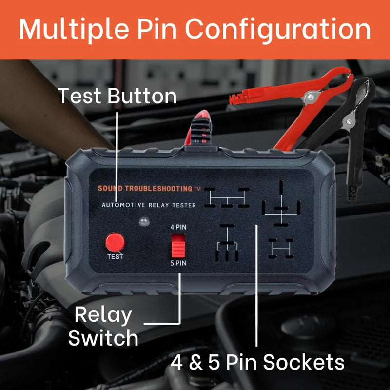 Tester auto de relee 12V cu 4 și 5 pini