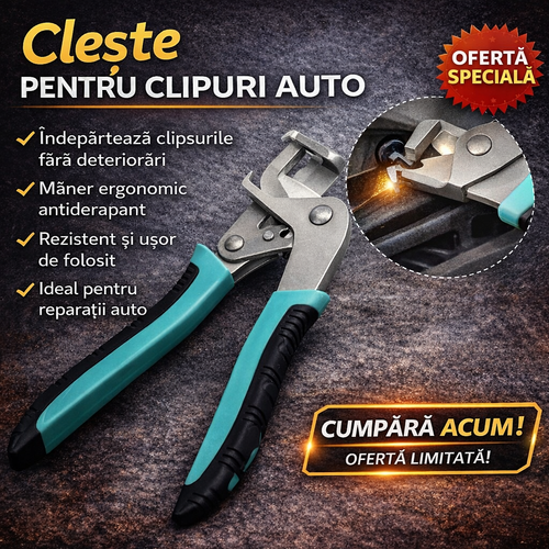 Clești pentru Clipuri Auto, pentru Îndepărtarea Elementelor de Fixare