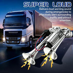 Claxon auto cu două trompete și compresor 12V