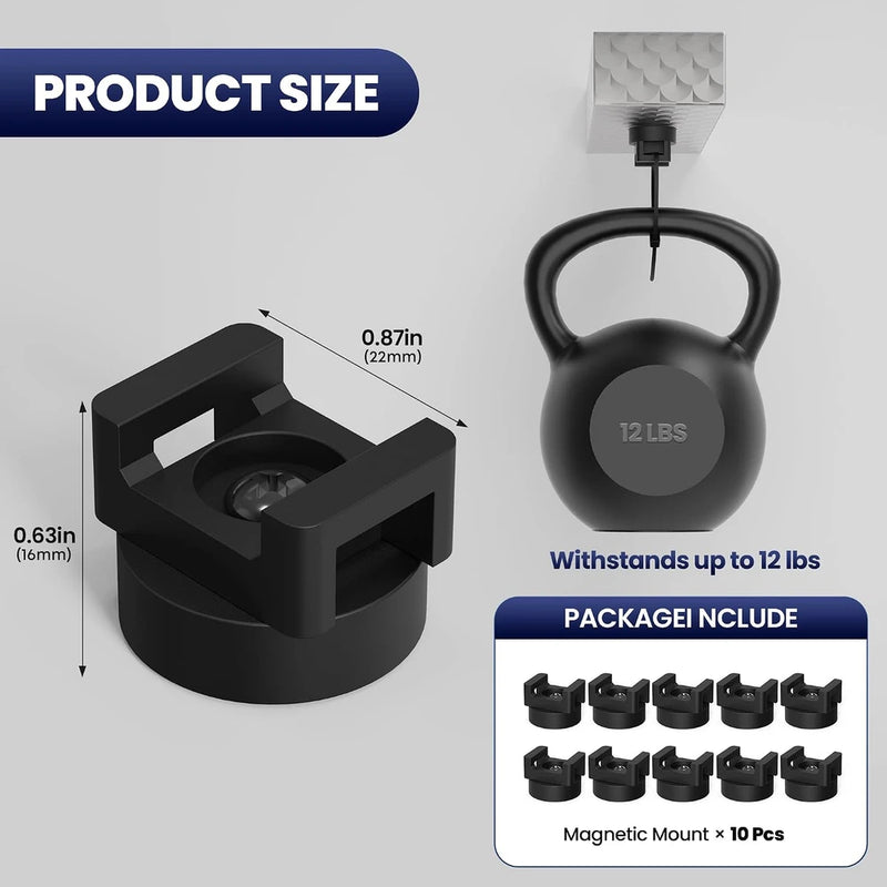 Suport Magnetic Cabluri cu Prindere