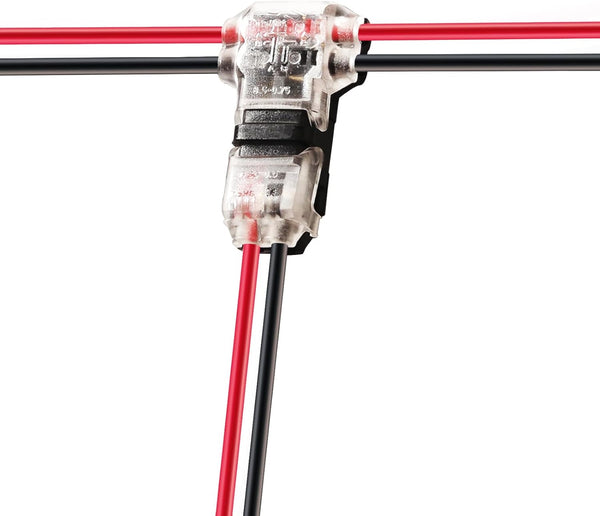 Set 10 Conectori Rapizi T-Tap pentru Fire – 2 Pini, Fără Lipire, 24-20 AWG