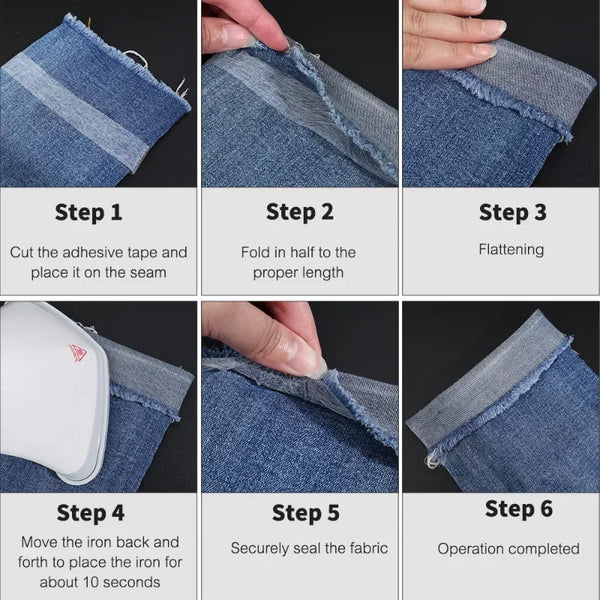 Bandă adezivă pentru tiv pantaloni