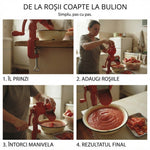 Masina manuala de tocat rosii