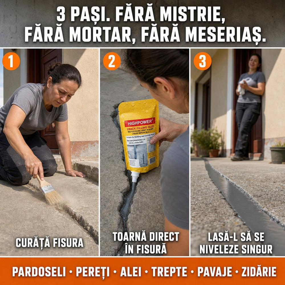 Chit elastic pentru fisuri în beton – repară crăpăturile fără să se mai spargă