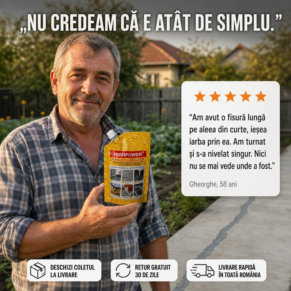 Chit elastic pentru fisuri în beton – repară crăpăturile fără să se mai spargă