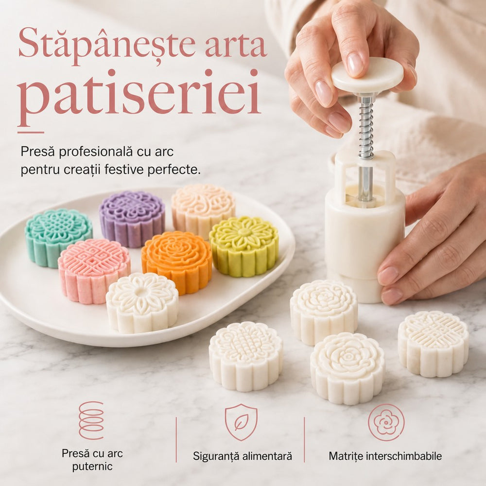 Presă pentru fursecuri cu 6 modele
