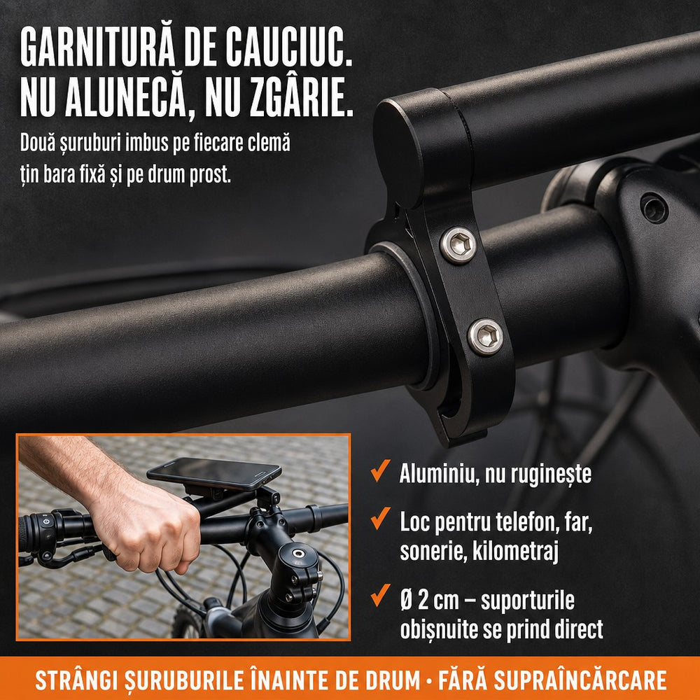 Extensie ghidon bicicletă din aluminiu