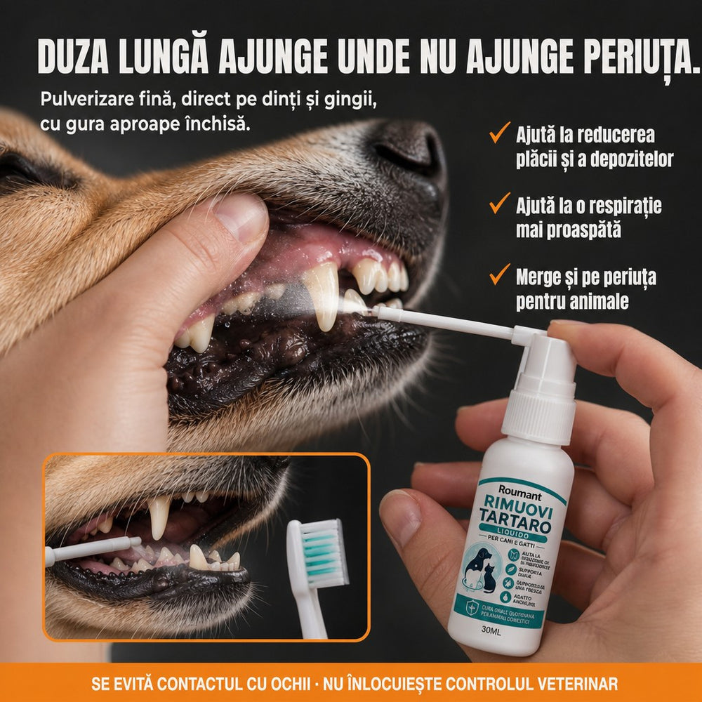 Apă de gură pentru câini și pisici