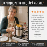 Oală de prăjit 2 în 1 cu coș de scurgere