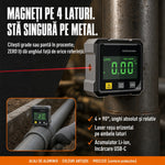 Nivelă digitală cu laser și magnet