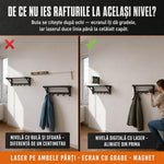 Nivelă digitală cu laser și magnet