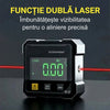 Nivelă digitală cu laser și magnet