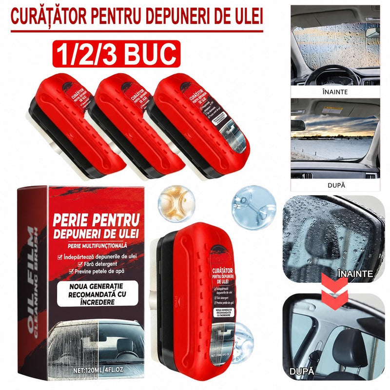Perie cu pastă pentru pelicula de ulei de pe parbriz