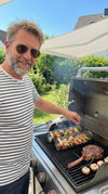 Coș Rulant pentru Grătar din Inox – Rotativ, pentru Legume, Carne și Pește
