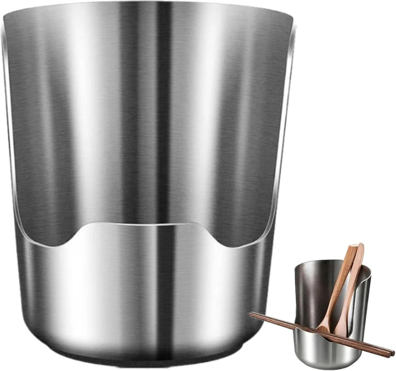 Suport inox pentru ustensile și capac de oală